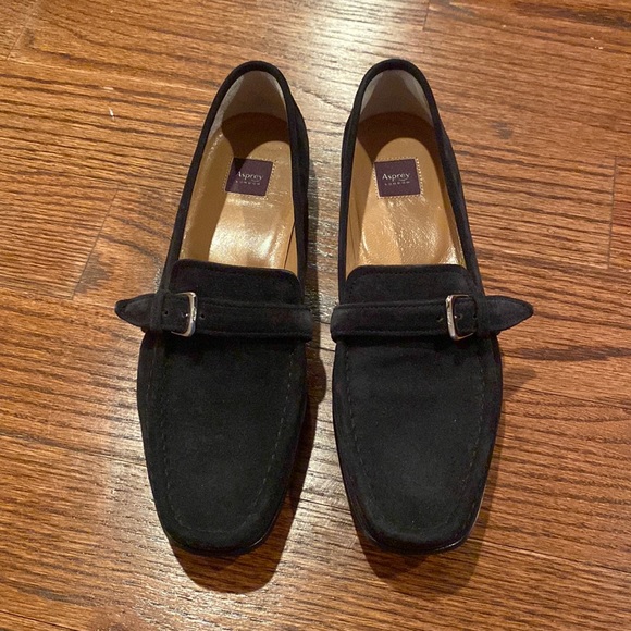 Brand New Asprey Black Suede Loafers - Picture 1 of 6